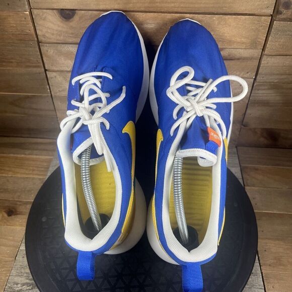 Nike Roshe Women’s Sz US 10.5 Retro Blue Yellow 820200-471 Athletic Lace Up - Picture 5 of 10
